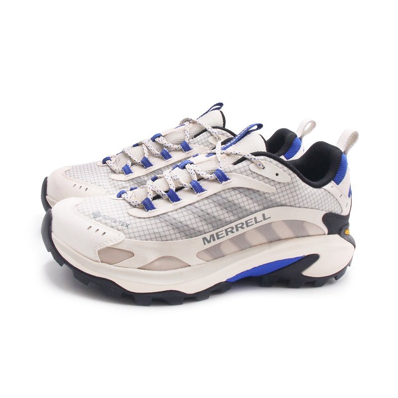 MERRELL MOAB SPEED 2 GORE-TEX抗撕裂防水登山健行鞋 男鞋-白藍 - 男運動鞋/球鞋 - 防水材質 