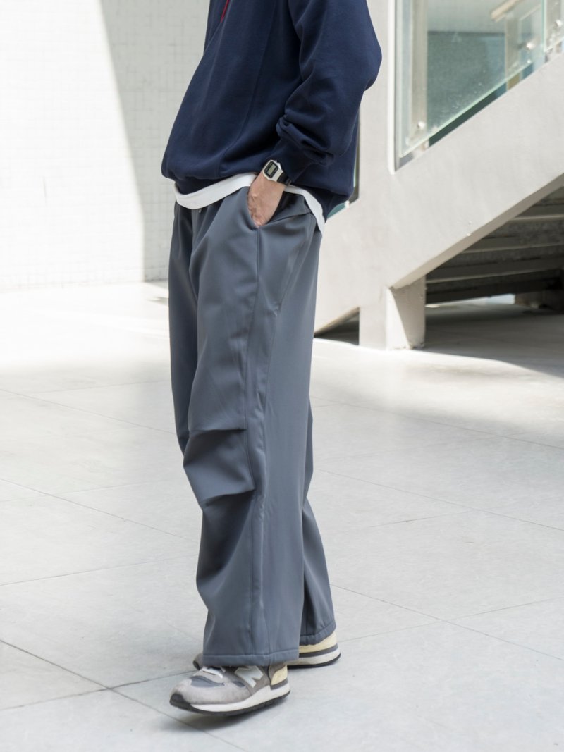 Pants 冬季加厚含絨軟殼褲 山系戶外防風寬鬆休閒百搭長褲Cityboy - 男長褲/休閒褲 - 聚酯纖維 多色