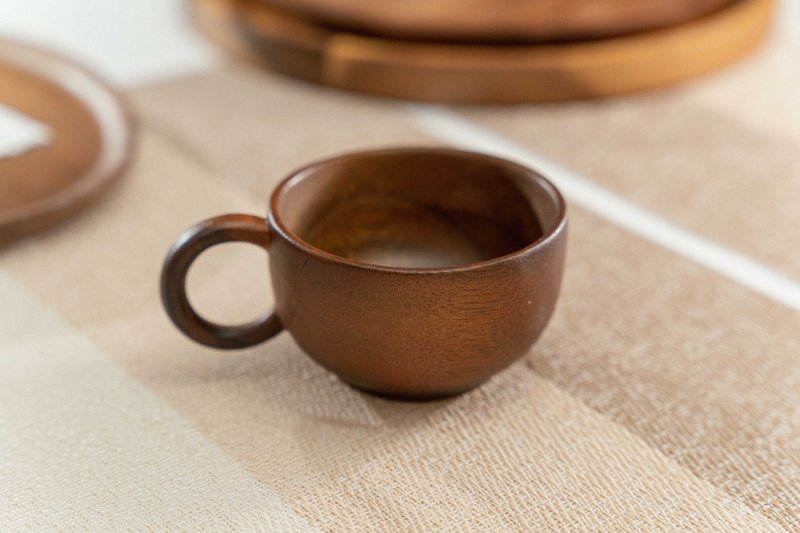 Islandoffer島嶼製作 泰國製造 相思木咖啡杯 - 茶具/茶杯 - 木頭 金色