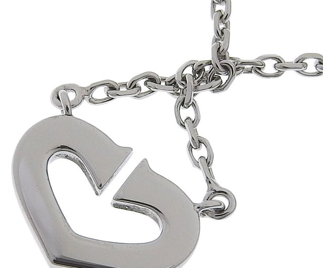 ⭐Cartier⭐ カルティエ Cハートネックレス ダイヤモンド 18K WG CARTIER(カルティエ) Cハート ネックレス ダイヤモンド K18