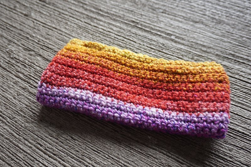 Handmade Crochet Yarn Purse - กระเป๋าใส่เหรียญ - เส้นใยสังเคราะห์ หลากหลายสี