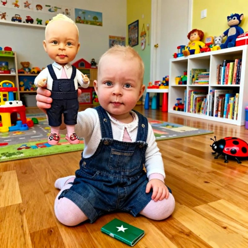 bobbleheadsme,  bobble head, custom bobblehead Kid,  personalized figure baby - Kids' Toys - Clay Multicolor