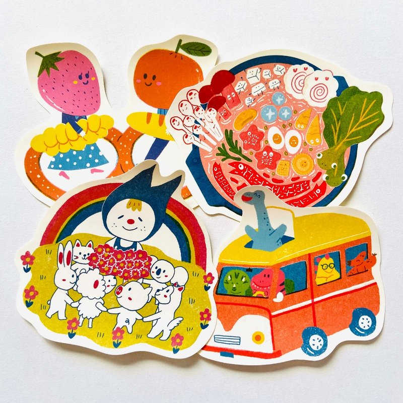 Waterproof sticker/sold individually - Stickers - Paper Multicolor