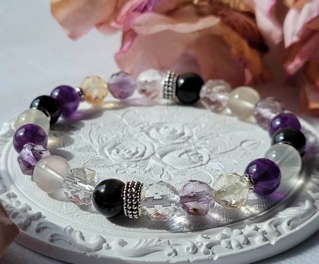 【綾☆】天然石ブレスレット 2点 パワーストーン 天然石 ブレスレット 数珠 念珠 Bracelet 2