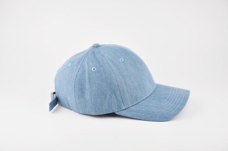 ENDURE/light blue tannin old hat - หมวก - ผ้าฝ้าย/ผ้าลินิน สีน้ำเงิน