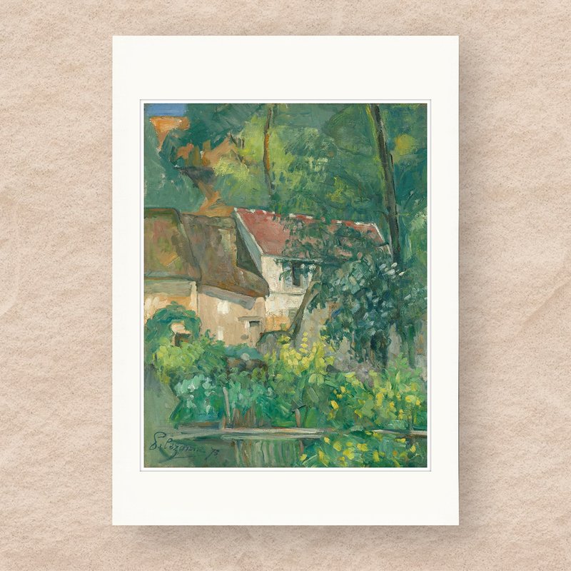 【 藝術畫卡 】塞尚・奧維皮耶拉夸的房屋 | B4畫卡 - 海報/掛畫/掛布 - 紙 多色