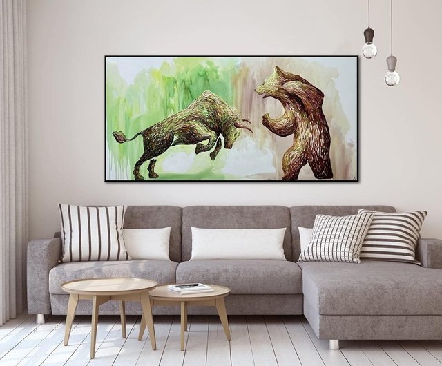 ◉⭐️抽象画クマの絵 【Souling_y】bear paintings原画一点物