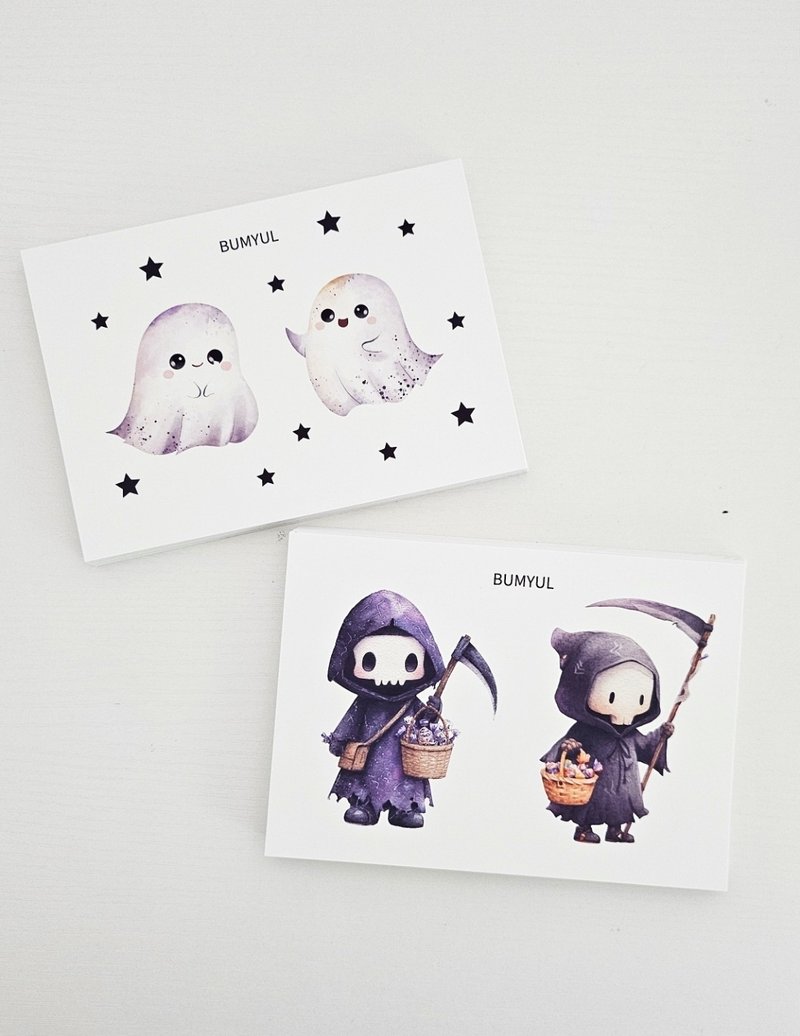 Little Ghost Sticker Pack - 便條紙/便利貼 - 紙 多色