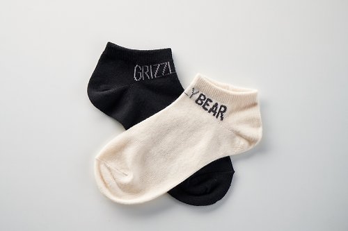 Grizzly Bear 有機棉內著 Grizzly Bear 有機棉船型襪-男黑色
