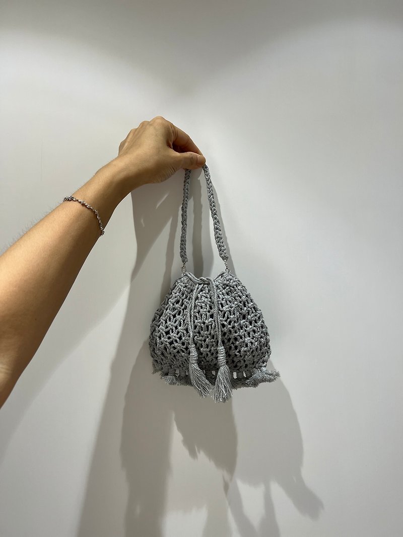 mini jacquard handle bag - กระเป๋าใส่เหรียญ - งานปัก 