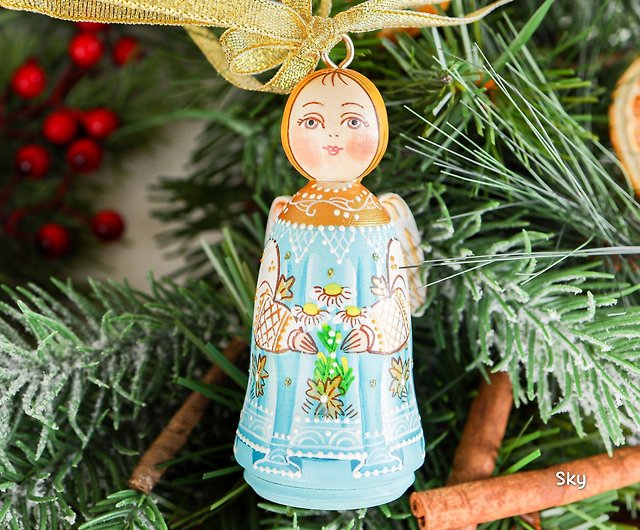 ドイツ製木製人形クリスマスツリーオーナメント - 年中行事