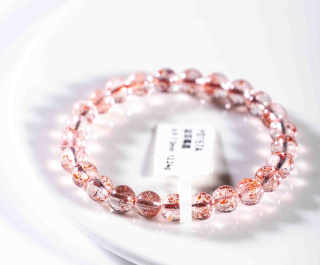 スーパーフラッシュトップゴールドストロベリークリスタルブレスレット