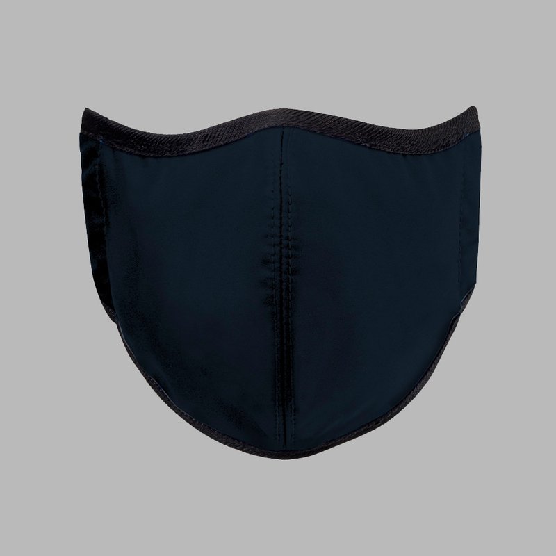 Antibacterial fiber, washable, breathable Double-layer cloth mask_Navy Blu - Face Masks - Other Materials 