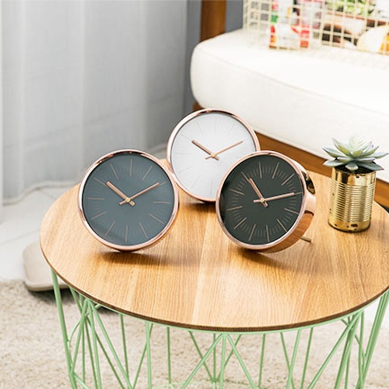 Lovel 16cm simple rose gold frame mute clock - a total of 3 models - Clocks - Other Metals Multicolor