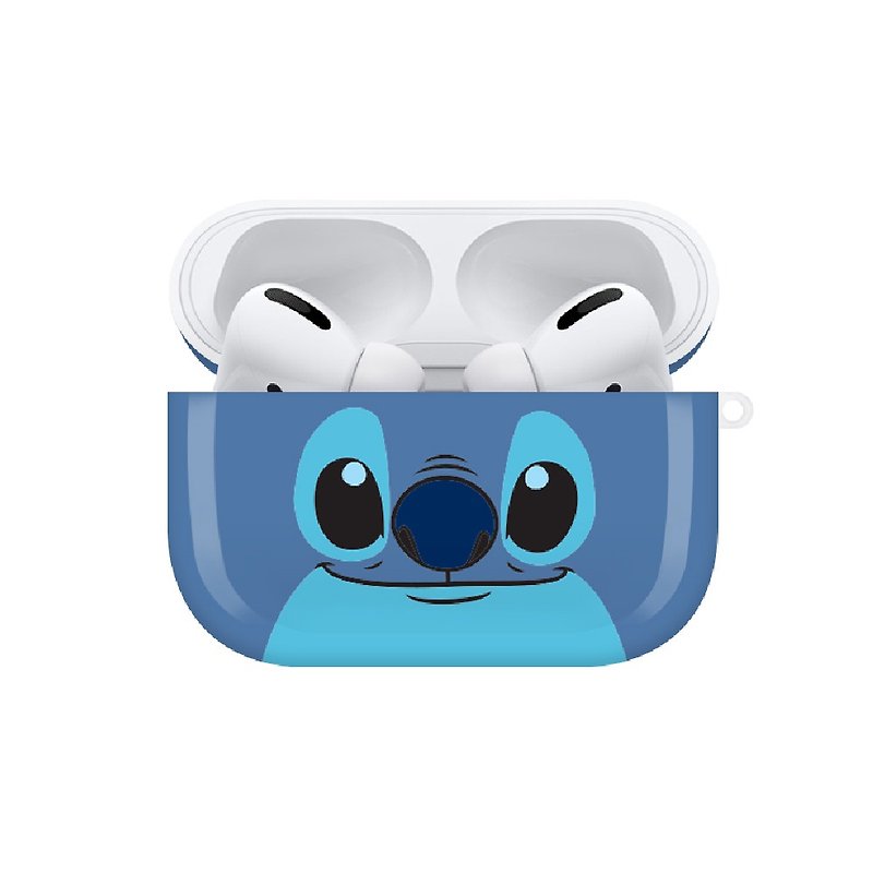 【Hong Man】迪士尼系列 Airpods Pro耳機保護套 大臉系列 史迪奇 - 科技小物 - 塑膠 藍色
