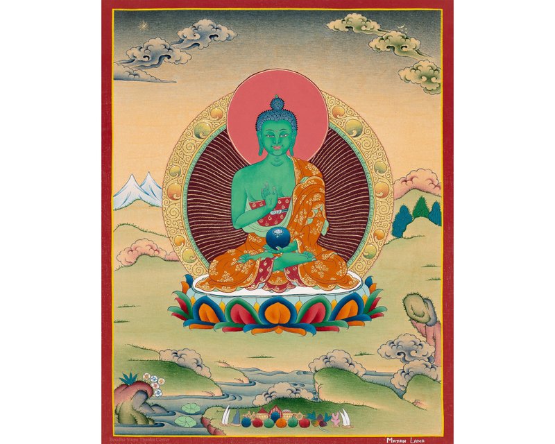 藏傳不空成就佛唐卡畫 - 壁貼/牆壁裝飾 - 其他材質 多色