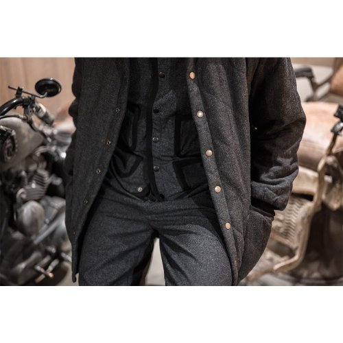 キルティング ハンティング ジャケット -グレーグレー - ショップ