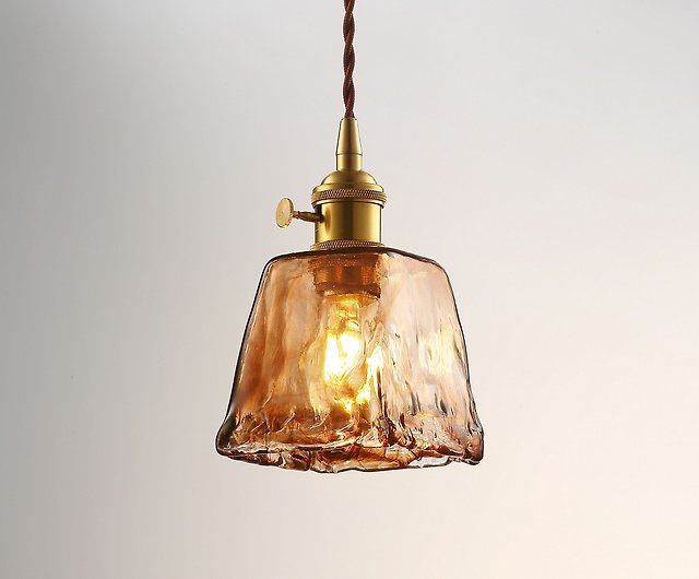Dust Years Old Decorations Nostalgic Copper Glass Chandelier Pl 1728 With Led 4w Bulb Evergreen Lite Lighting I - Vintage Cut Glass Ceiling Light