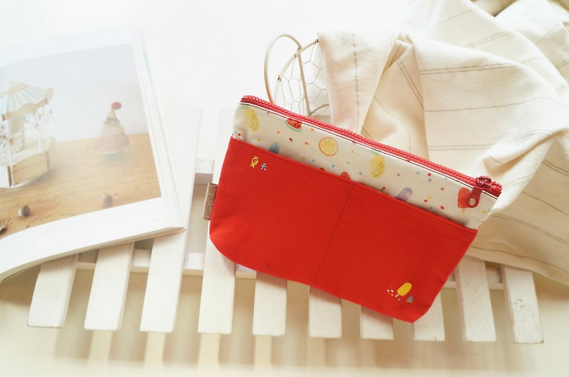 Multifunction  bag - Toiletry Bags & Pouches - Cotton & Hemp Red