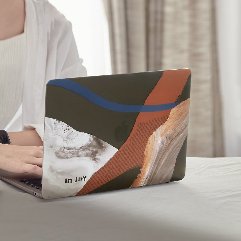 Freedom Monnd Hand Painting Hard Rubberized Laptop Modern Patel Case for Macbook - เคสแท็บเล็ต - วัสดุอีโค สีดำ