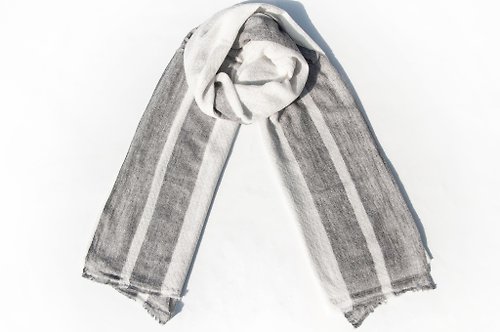 omhandmade 喀什米爾Cashmere 針織圍巾 純羊毛圍巾 手織圍巾 編織圍巾-北歐