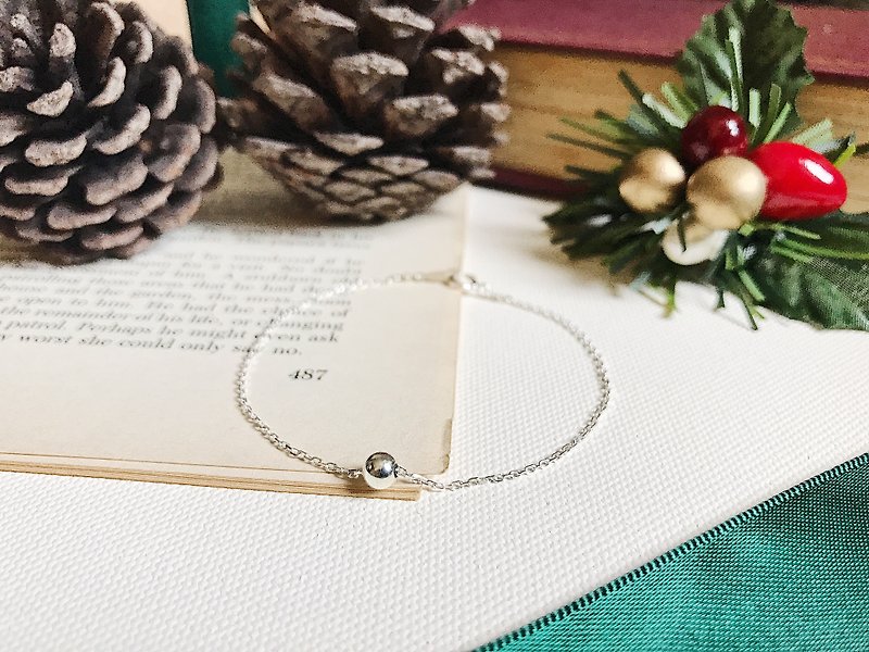 ::Silver Christmas :: Single Silver Ball Secret Bracelet (2.0) - สร้อยข้อมือ - เงินแท้ 