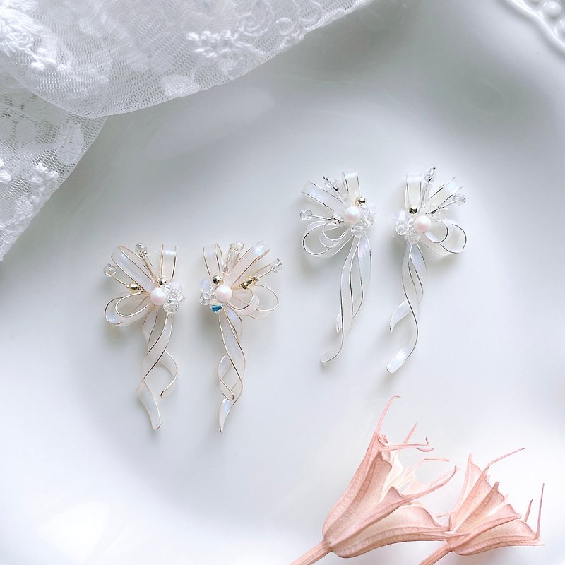 [Colorful Celebration-Elegant Edition] Resin Crystal Flower Earrings - Earrings & Clip-ons - Resin 