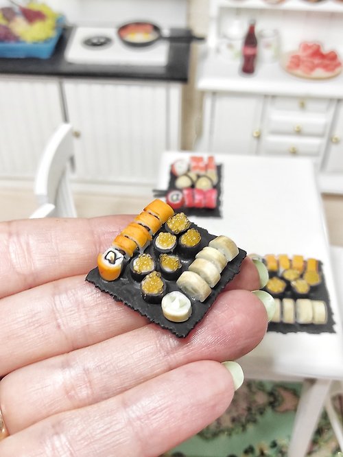 MiniatureFromIrina Japanese, mini food for dollhouse, handmade, miniature, diorama, 1 12 scale