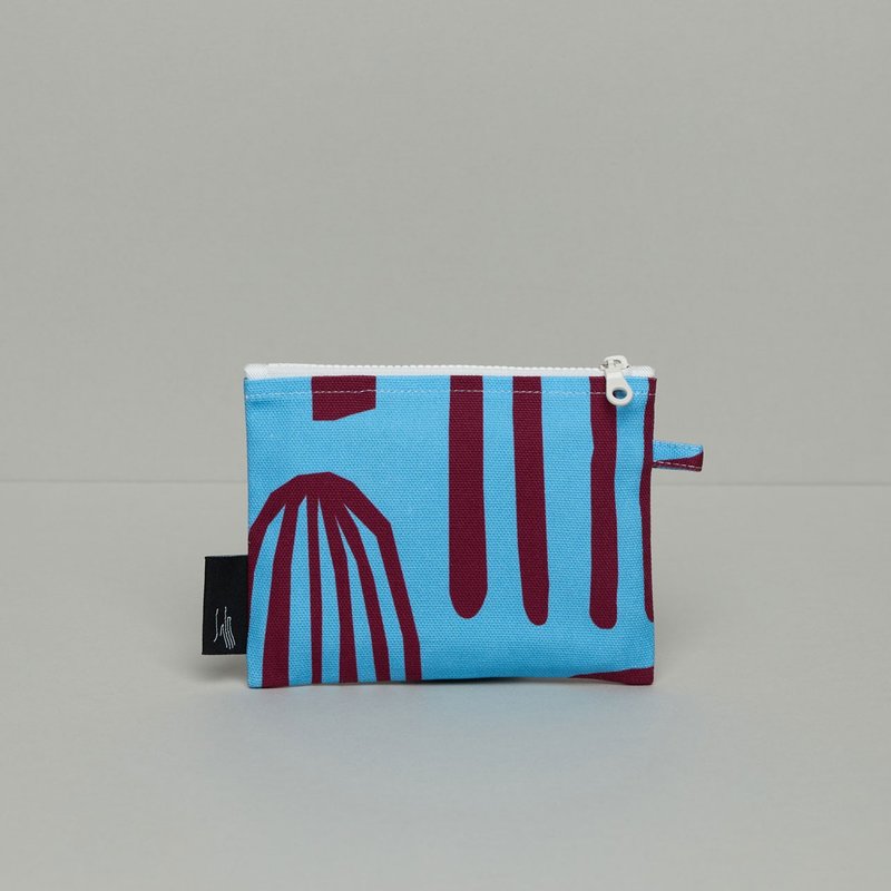 Printed Coin Purse/Mix Blue - Coin Purses - Cotton & Hemp 