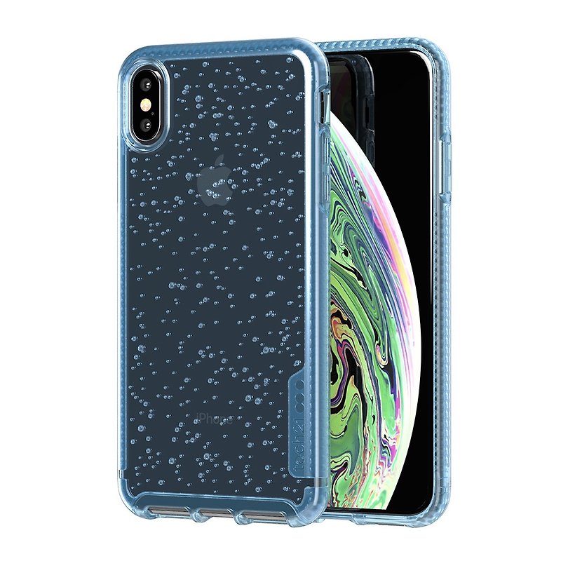 英國Tech 21防撞硬式泡泡保護殼-iPhone Xs Max (5056234706367) - 手機殼/手機套 - 矽膠 藍色