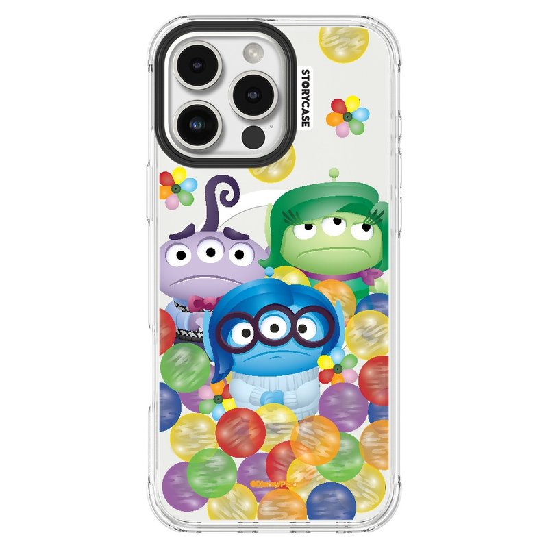 Three-eyed boy mix and match mood adjuster iPhone 16 mobile phone case magnetic anti-collision protective case - เคส/ซองมือถือ - วัสดุอื่นๆ 