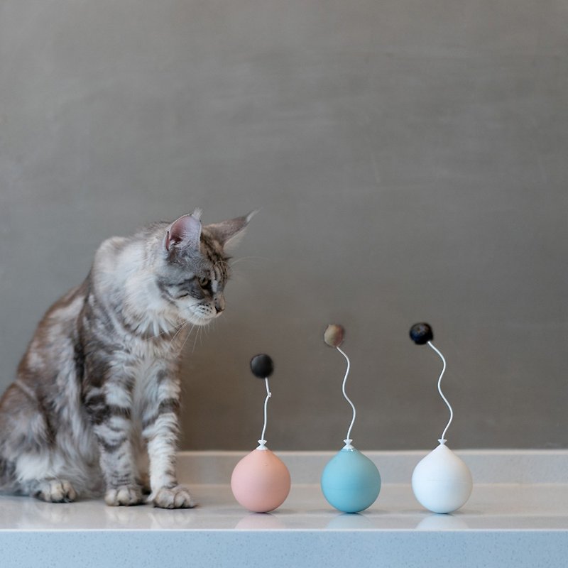 Pidan balloon toy funny cat stick electric cat toy tumbler - pink - ของเล่นสัตว์ - พลาสติก สึชมพู