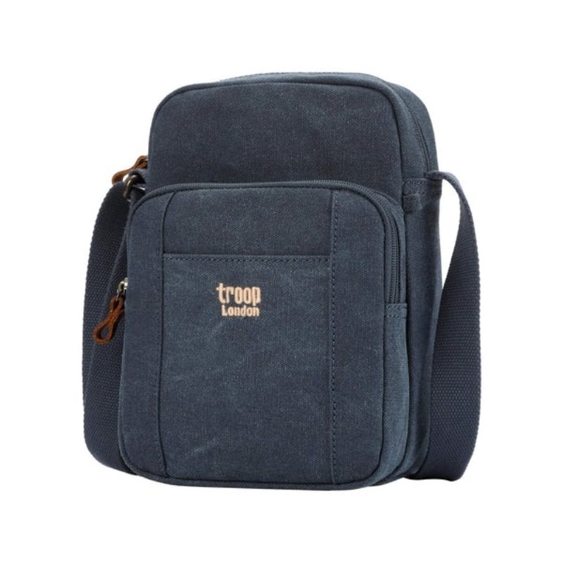 TRP0370 Troop London classic canvas cross-body bag (6 colors available) - กระเป๋าแมสเซนเจอร์ - วัสดุกันนำ้ 