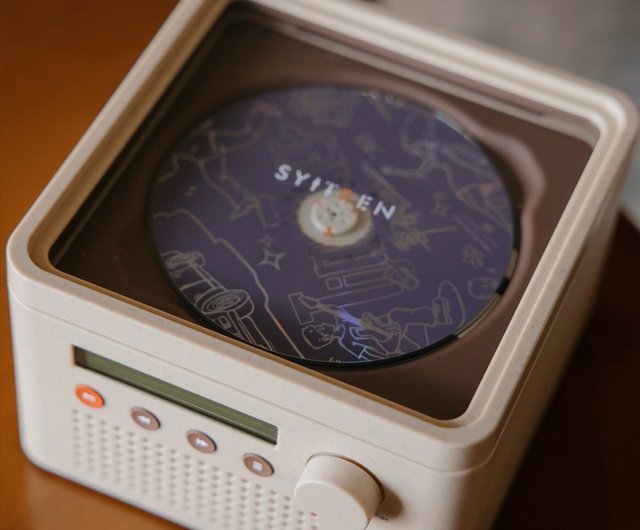 SYTREn R200 ポータブルCDプレーヤー SYITREN R200 Portable Retro CD Player with Built-in