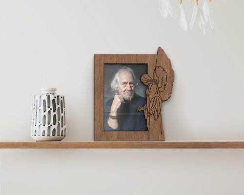 Mr.Carpenter Store Photo frame with angel Loss of a loved person Picture frame in loving memory of