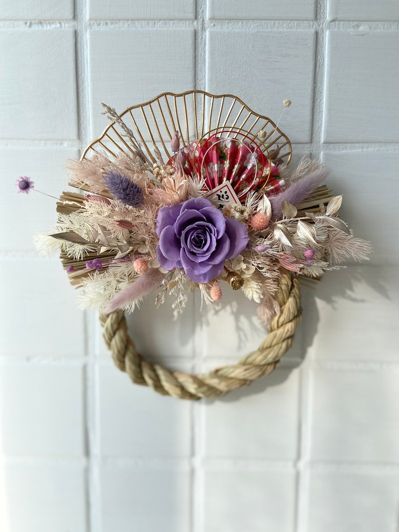 Preserved flower new year note with rope - Dried Flowers & Bouquets - Plants & Flowers Red