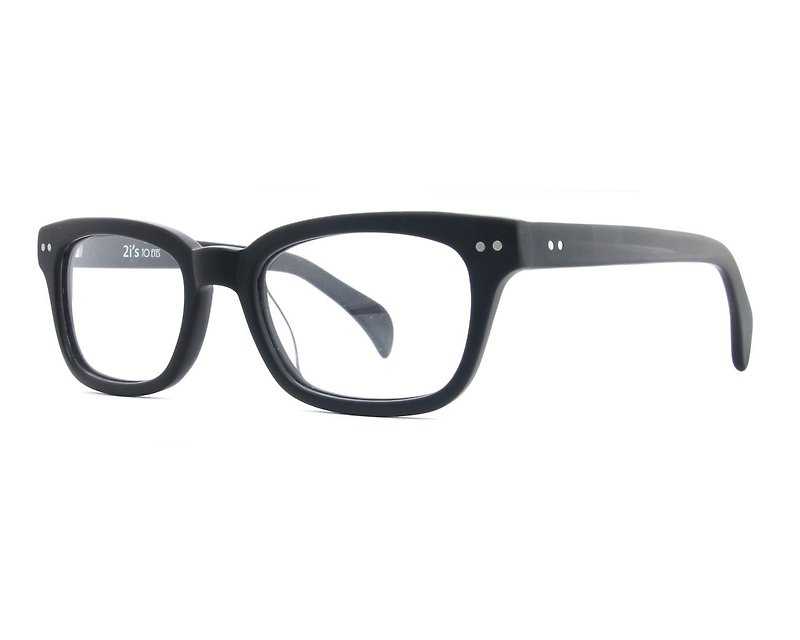 Optical Glasses│Handmade Acetate Eyewear│Matte Black Frame│2is-1645C1P - Glasses & Frames - Other Materials Black