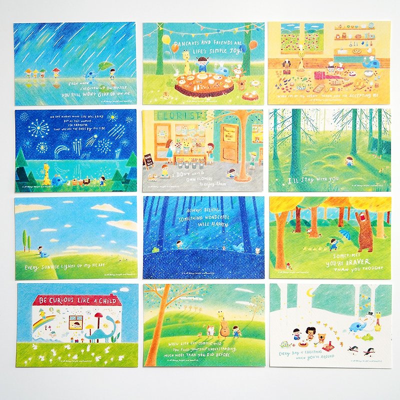 Emma's thankful heart Postcard - Cards & Postcards - Paper Multicolor