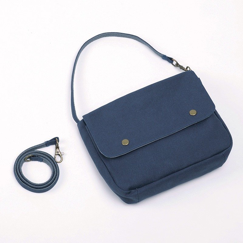 Haute couture series - multi-functional portable bag - dark blue - Messenger Bags & Sling Bags - Cotton & Hemp Blue