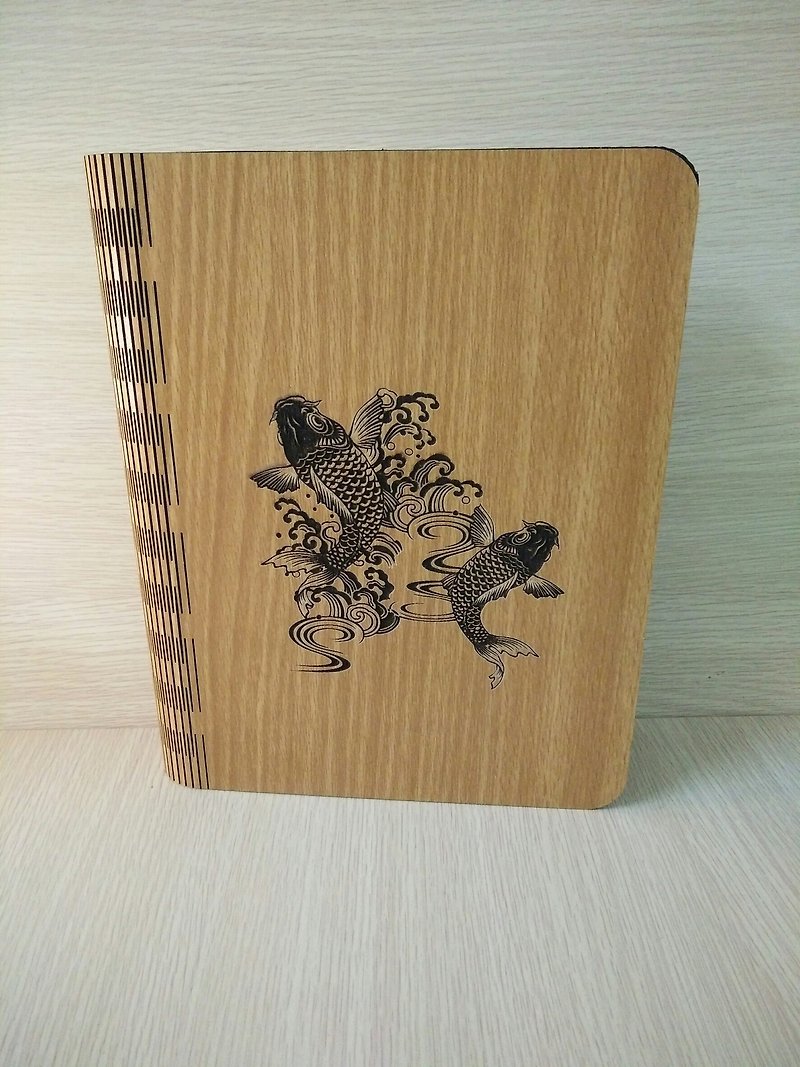 【先生の日ギフト】─ボディモールドノート─Liyue Longmen A5ノートフォトアルバム - ノート・手帳 - 木製 