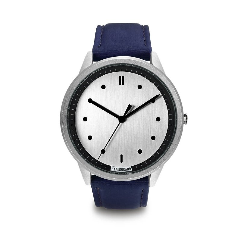 HYPERGRAND - 02基本款系列 - 銀錶盤x藍色飛行員 手錶 - 女裝錶 - 其他材質 藍色