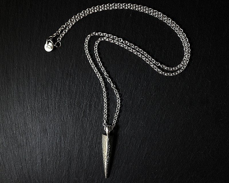 Mirror sterling silver irregular mapping cone chain - Necklaces - Sterling Silver 