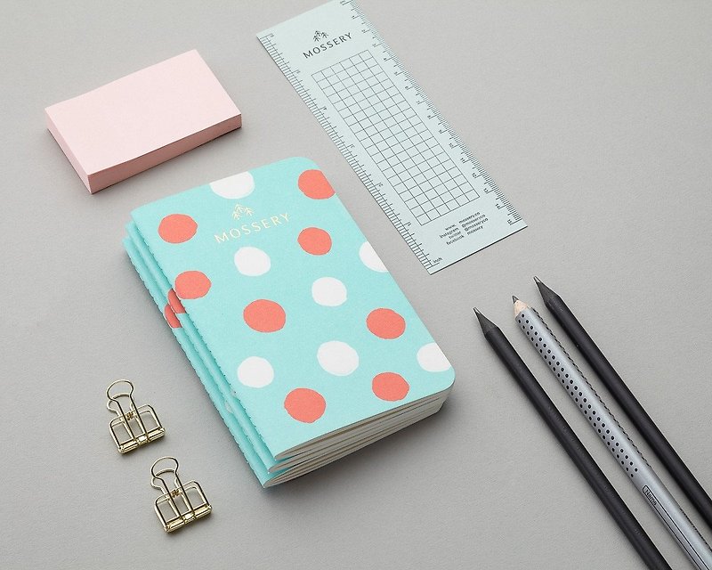 Candy Polka Pocket Notebook - สมุดบันทึก/สมุดปฏิทิน - กระดาษ หลากหลายสี