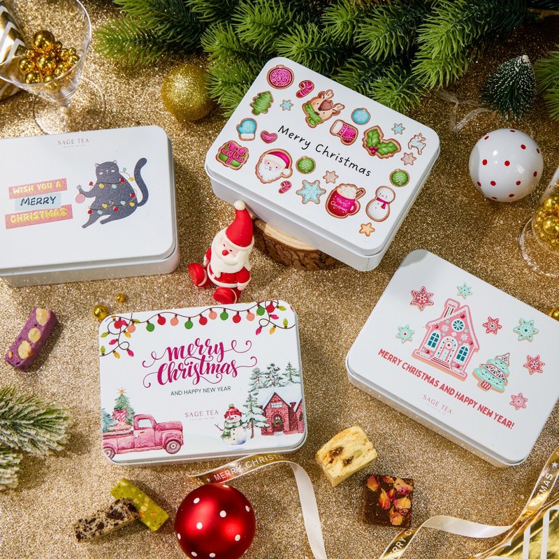 【2025聖誕禮物推薦】 Sage Tea 限定禮盒 客製化禮物 自訂組合 - 手工餅乾 - 其他材質 