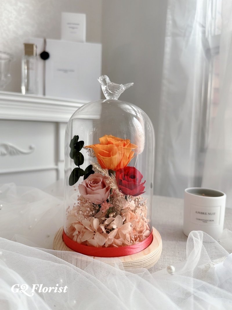 12 Constellations Leo Eternal Glass Bell Flower/Birthday Gift/Valentine’s Day Gift/Graduation Gift - Dried Flowers & Bouquets - Plants & Flowers 