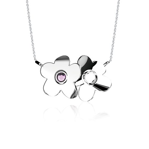 Mille-Feuille Fashion 【Pinkoi x SOU・SOU】紫水晶項鍊 | 二月誕生石