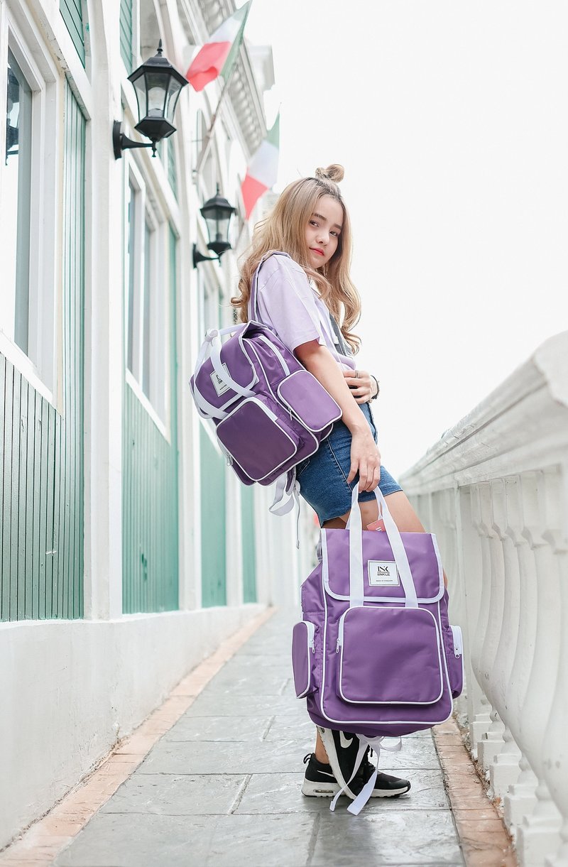 CLASSIC BACKPACK / PULPLE - 後背包/背包/書包 - 防水材質 紫色