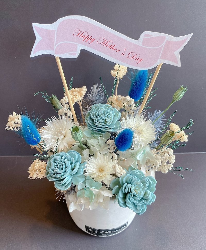 Colorful dried potted flowers|no withered flower ceremony|festival flower gift|gift|customized - Dried Flowers & Bouquets - Plants & Flowers Multicolor
