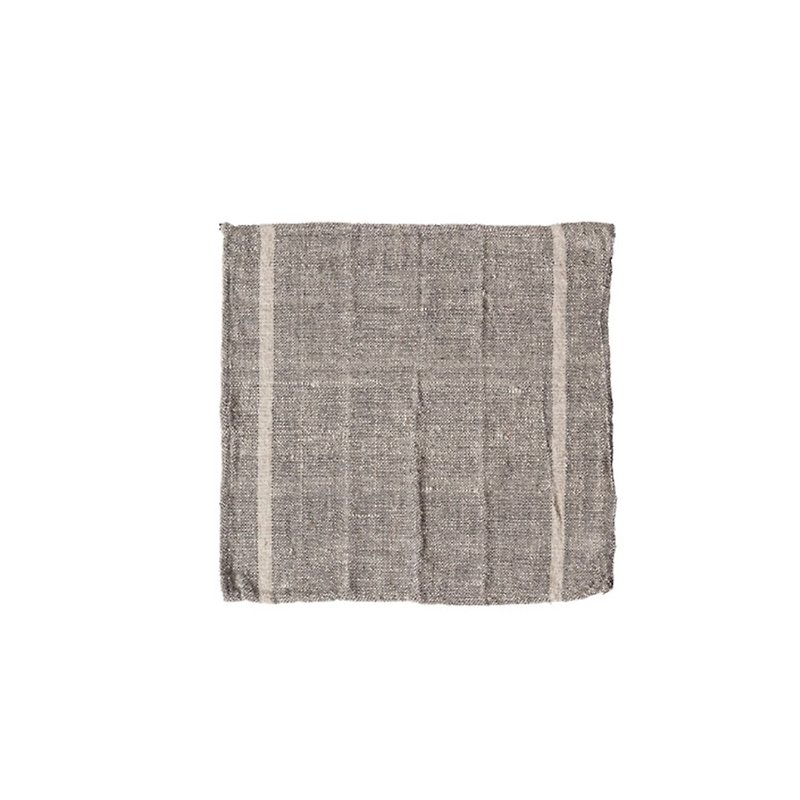INDIA CLOTH 60 Cotton Home Furnishing - Grey Stripe - ผ้ารองโต๊ะ/ของตกแต่ง - ผ้าฝ้าย/ผ้าลินิน สีเทา