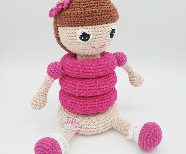 crochet doll pattern. cute doll amigurumi pattern pdf